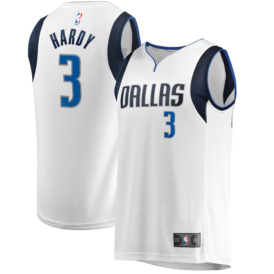 Men Dallas Mavericks #3 Jaden Hardy Fanatics Branded White Fast Break Player NBA Jersey
